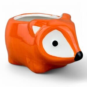 Flora the Fox Ceramic Animal Planter Pot for Succulents or Small Plants